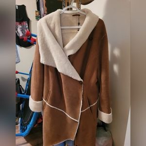 Hiso Shearling wrap jacket